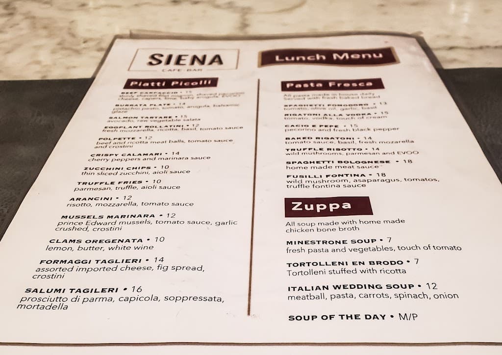 Siena Cafe • Italian • Brunch • Dinner • Lunch, Upper East Side