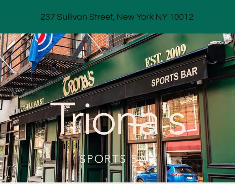 Triona's on Sullivan, a bar in NoHo