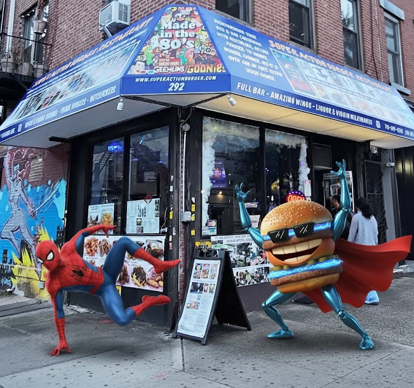 S.A.B. Super Action Burger, a bar in East Williamsburg