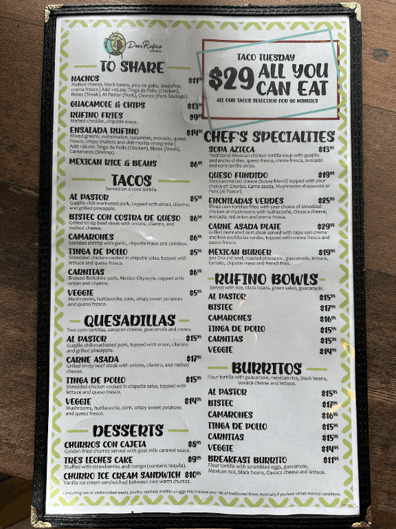 Dear Rufino Taqueria & Bar, a bar in Hell's Kitchen