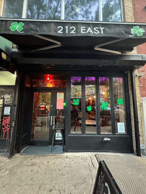 212 East, a bar in East Village