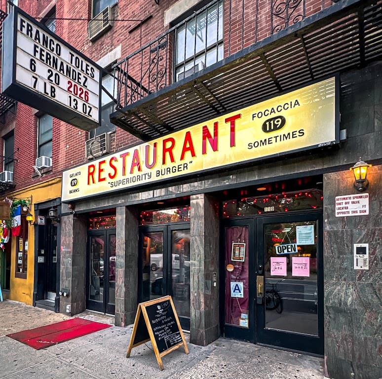 Superiority Burger, East Village bar